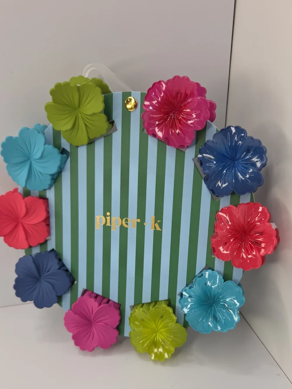 💙▪️Piper k ▪️ Floral Mini Claw Hair Clips Set Of 10